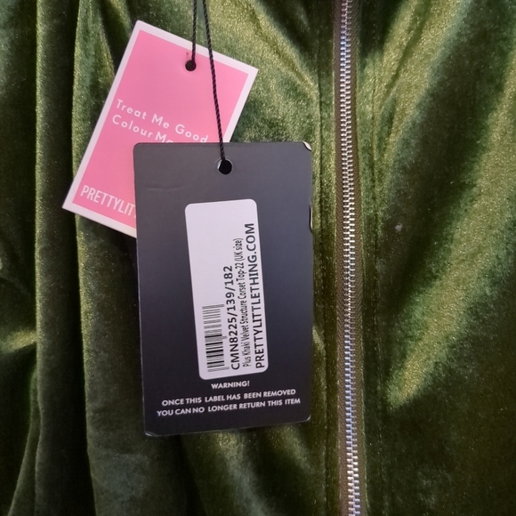 NWT Green Corset Top Size 18 - Picture 3 of 6